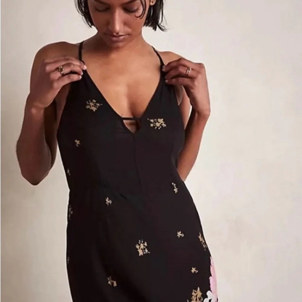 NWT FREE PEOPLE GET TO YOU PRINTED MAXI DRESS. SIZE XL - Picture 2 of 5